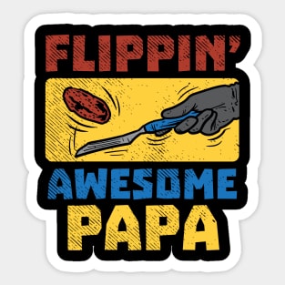 Flippin' Awesome Papa Sticker